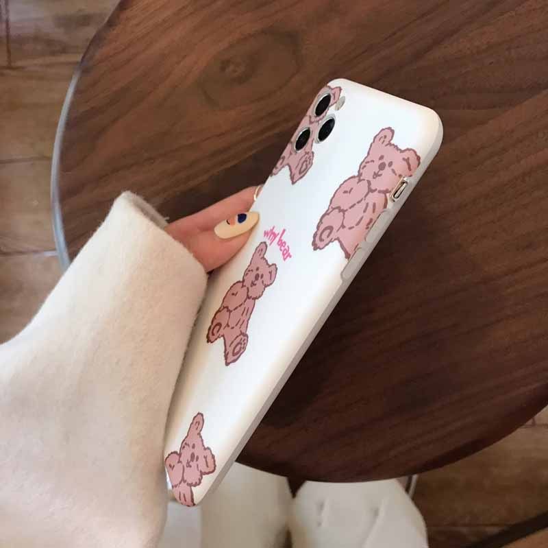Fashion Simple Bear Mobile Phone Case