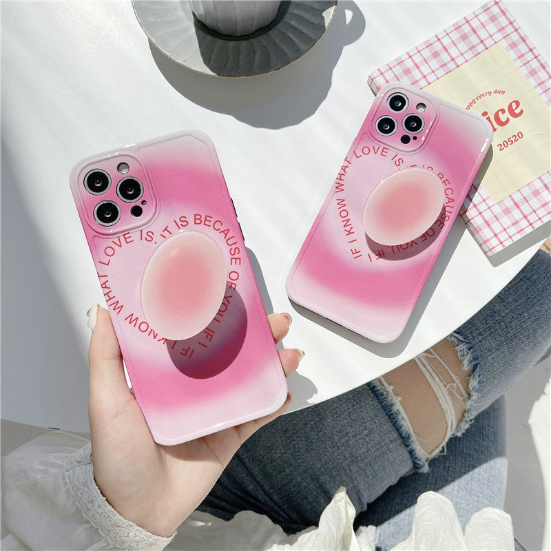 Gradient Love Folding Bracket Case β Compatible with Apple