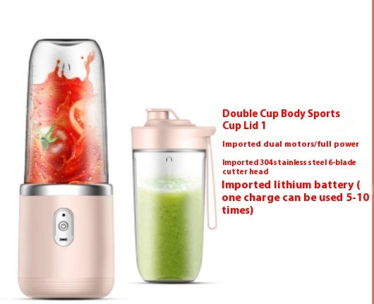 Portable 6-Blade Blender - USB Rechargeable Smoothie & Juicer Cup