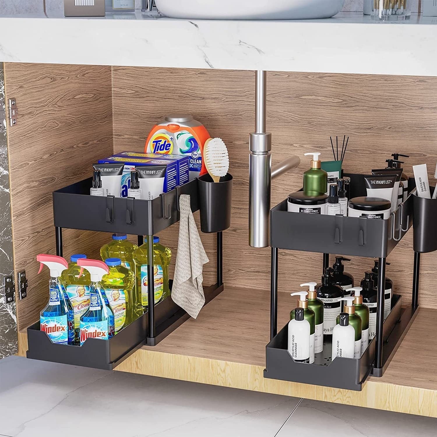 Pull-Out Table Storage Rack - Easy to Clean and Disassemble