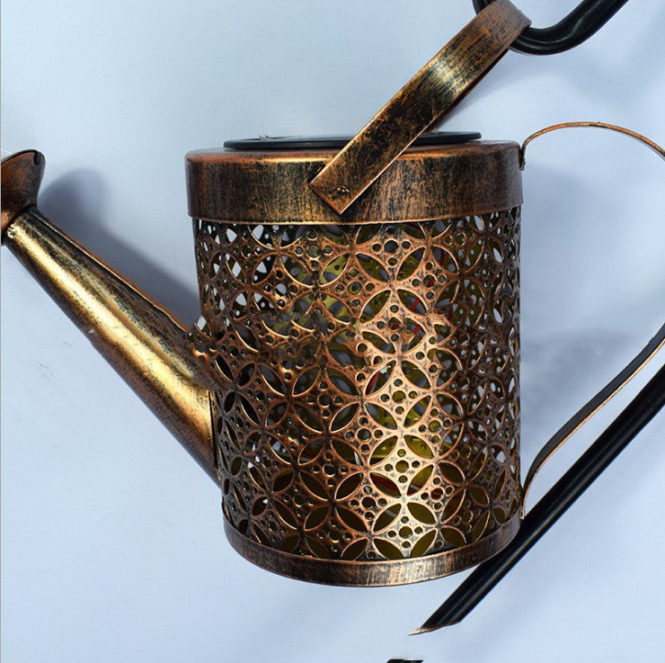 DIY Wrought Iron Shower Lamp Watering Kettle Lamp Decoration