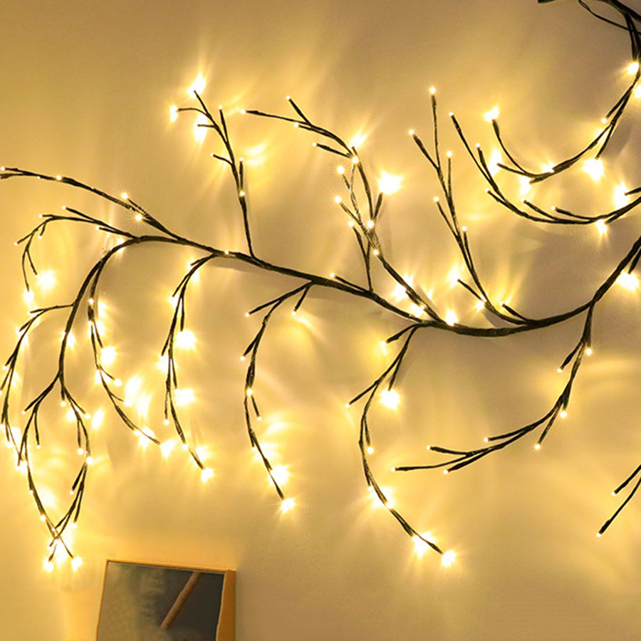 LED Willow Vine Garland Lights for Decor