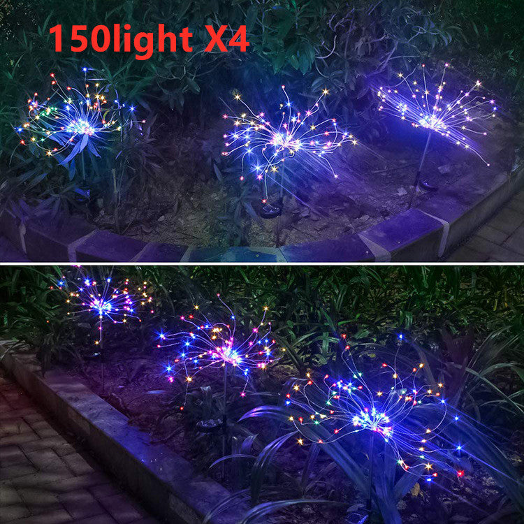New Ground Plug Solar LED Fireworks Light