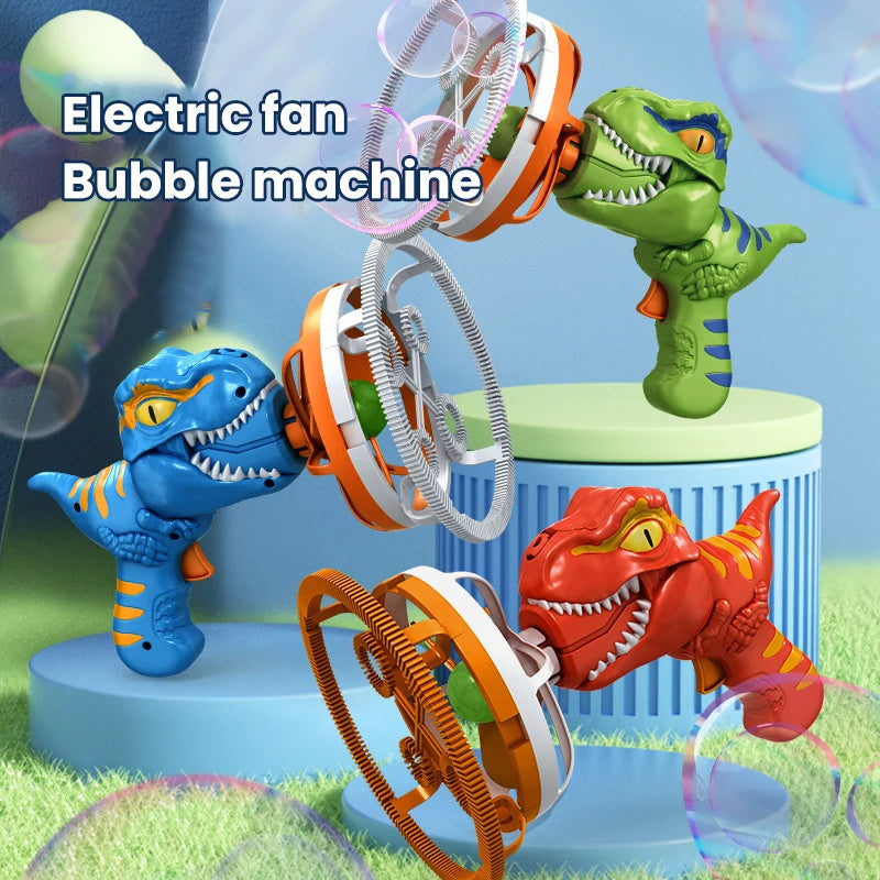 Dinosaur Handheld Bubble Machine – Cartoon Bubble Blower Toy Gift