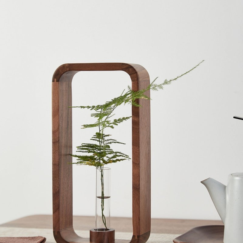 Tabletop Glass Flower Vase – Elegant Living Room Décor