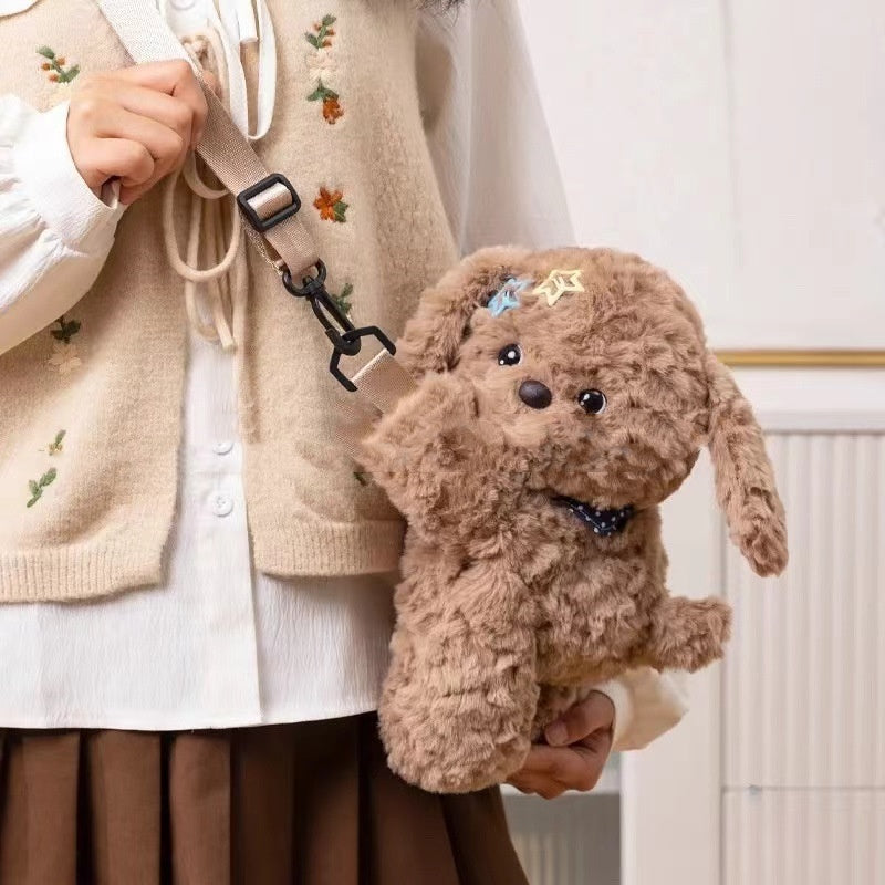 Cute Puppies Cartoon Crossbody Backpack