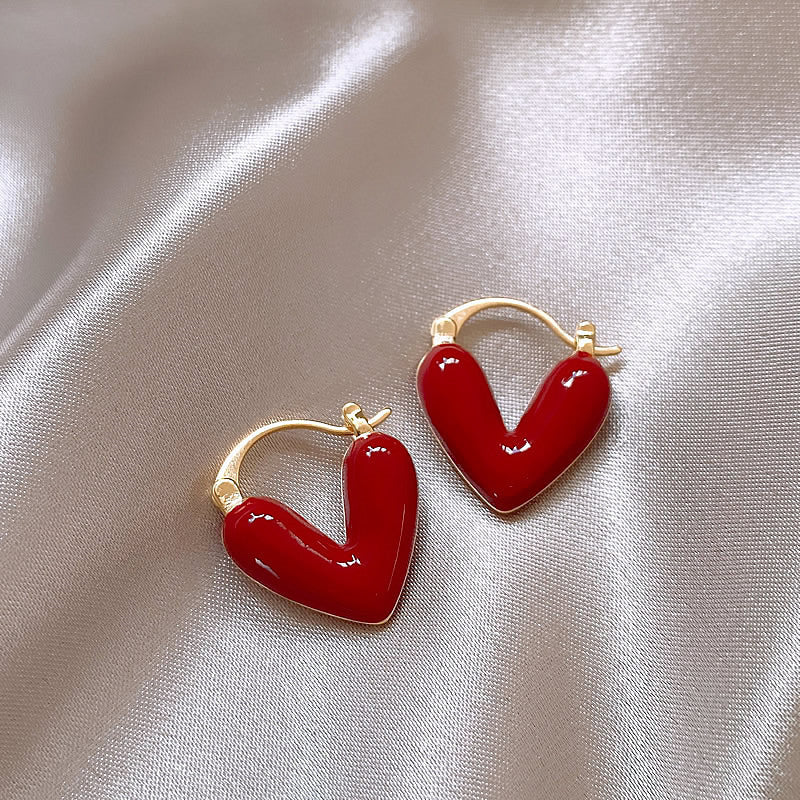 Advanced Sense Love Heart Earrings