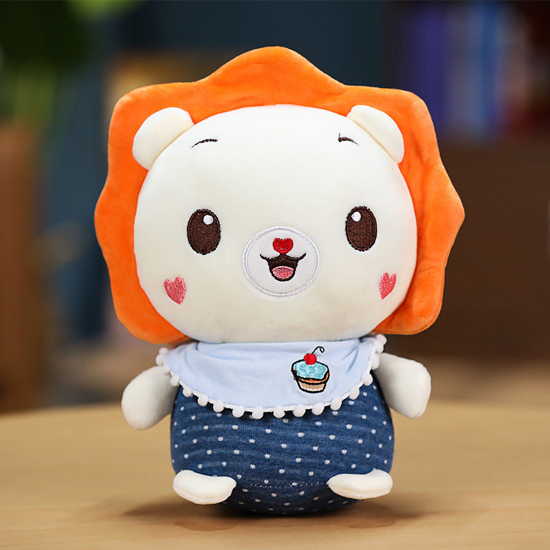 23cm Plush Animal Dolls – Elephant, Penguin, Lion & Bear