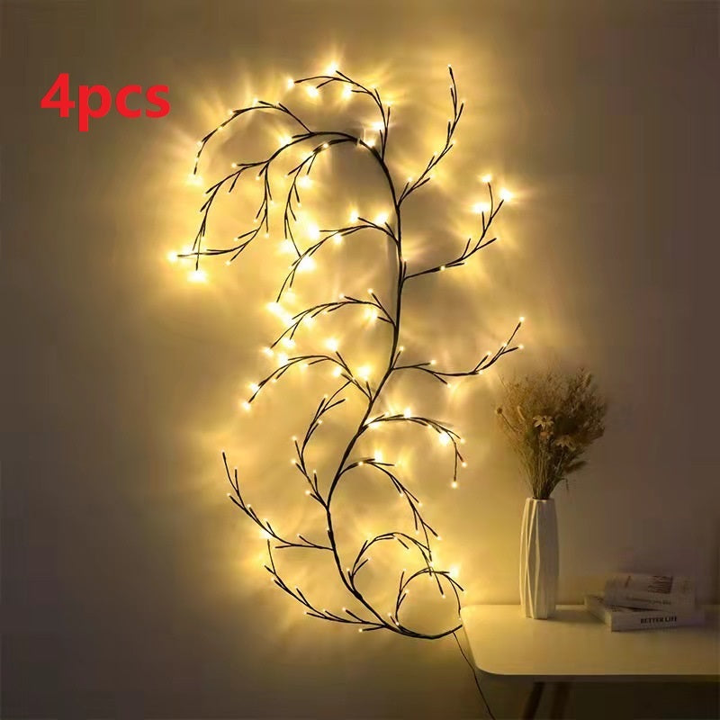 LED Willow Vine Garland Lights for Decor