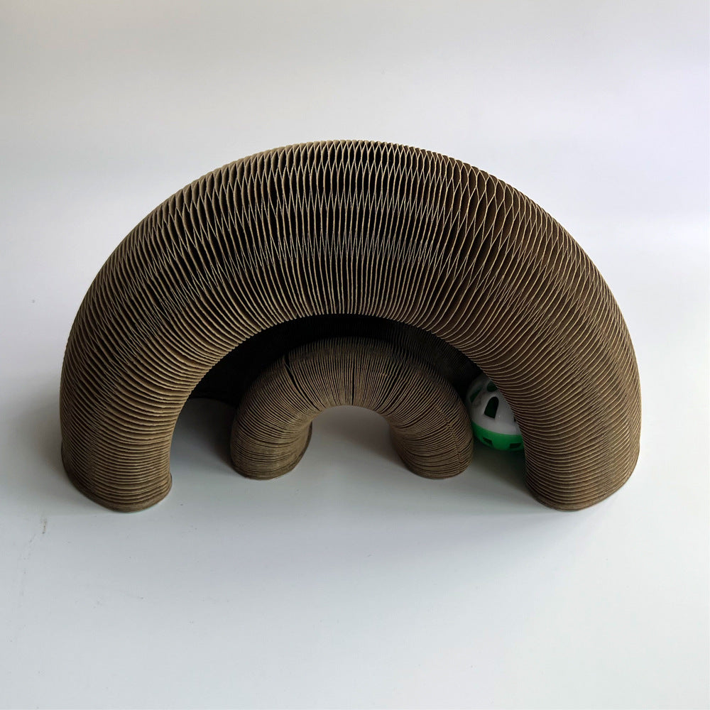 2-in-1 Magic Organ Cat Scratcher – Foldable, Durable, and Recyclable