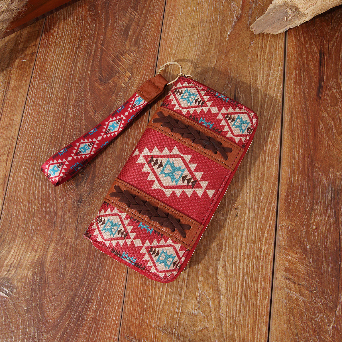 Cotton And Linen Printed Style Lady Hand-carrying Wallet