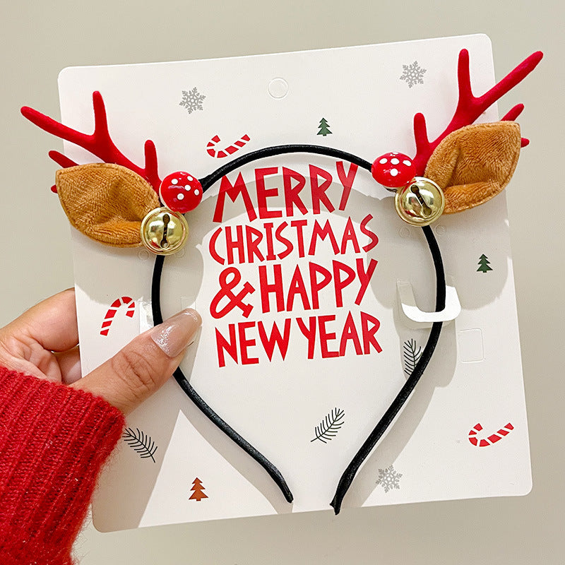 Christmas Hairband Decoration Tree Headband Bow Hair Clip