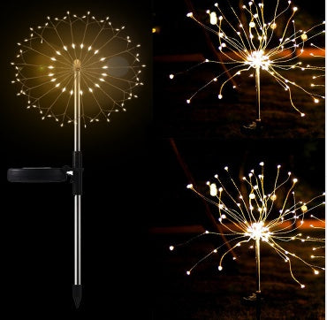 New Ground Plug Solar LED Fireworks Light