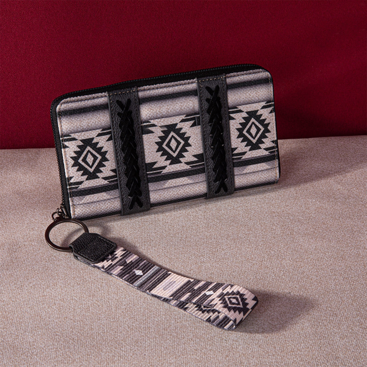 Cotton And Linen Printed Style Lady Hand-carrying Wallet