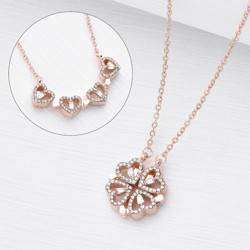 Four-Leaf Clover Luxury Titanium Steel Necklace