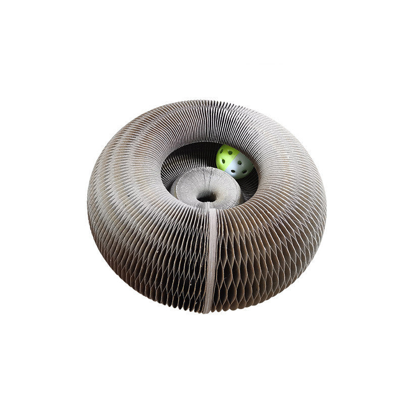 2-in-1 Magic Organ Cat Scratcher – Foldable, Durable, and Recyclable