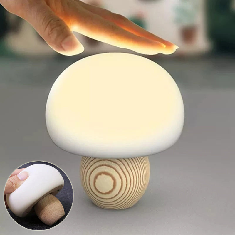 Adjustable Silicone LED Mushroom Night Lamp