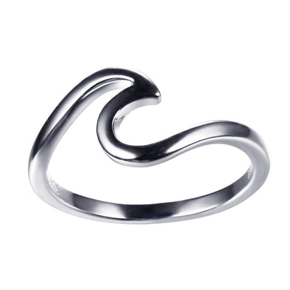 Simple Wavy Couple Ring
