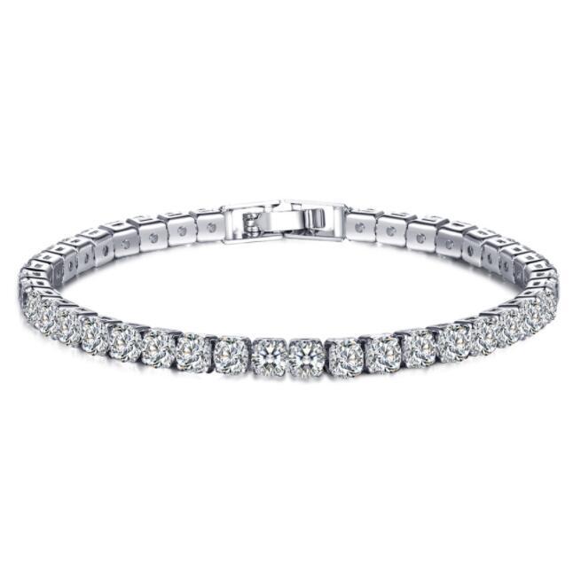 Cubic Zirconia Tennis Bracelet & Bangle Set - Women's Christmas Jewellery
