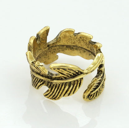 Simple Leaf Design Flower Ring - Women's Wedding Jewellery