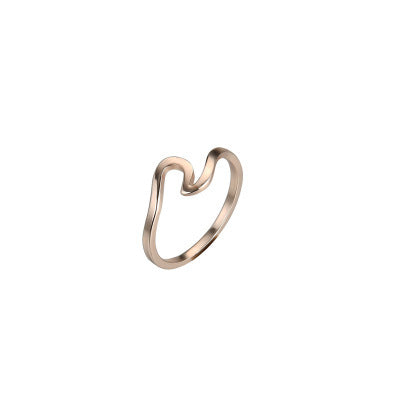 Simple Wavy Couple Ring
