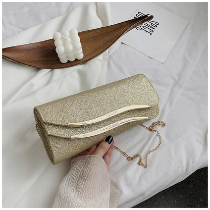Simple Texture Chain Shoulder Messenger Bag