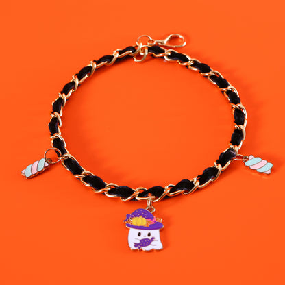 Pet Halloween Collar Velvet Dripping Bat Accessories