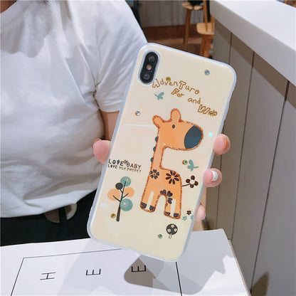 Shatter-Resistant Giraffe & Elephant Case – Compatible with Apple