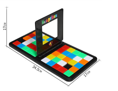 Color Battle Square Race Game – Educational Parent-Child Puzzle Toy