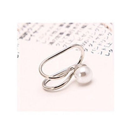 Pearl Stud U-Shaped Clip Without Ear Hole And Ear Bone Clip Female