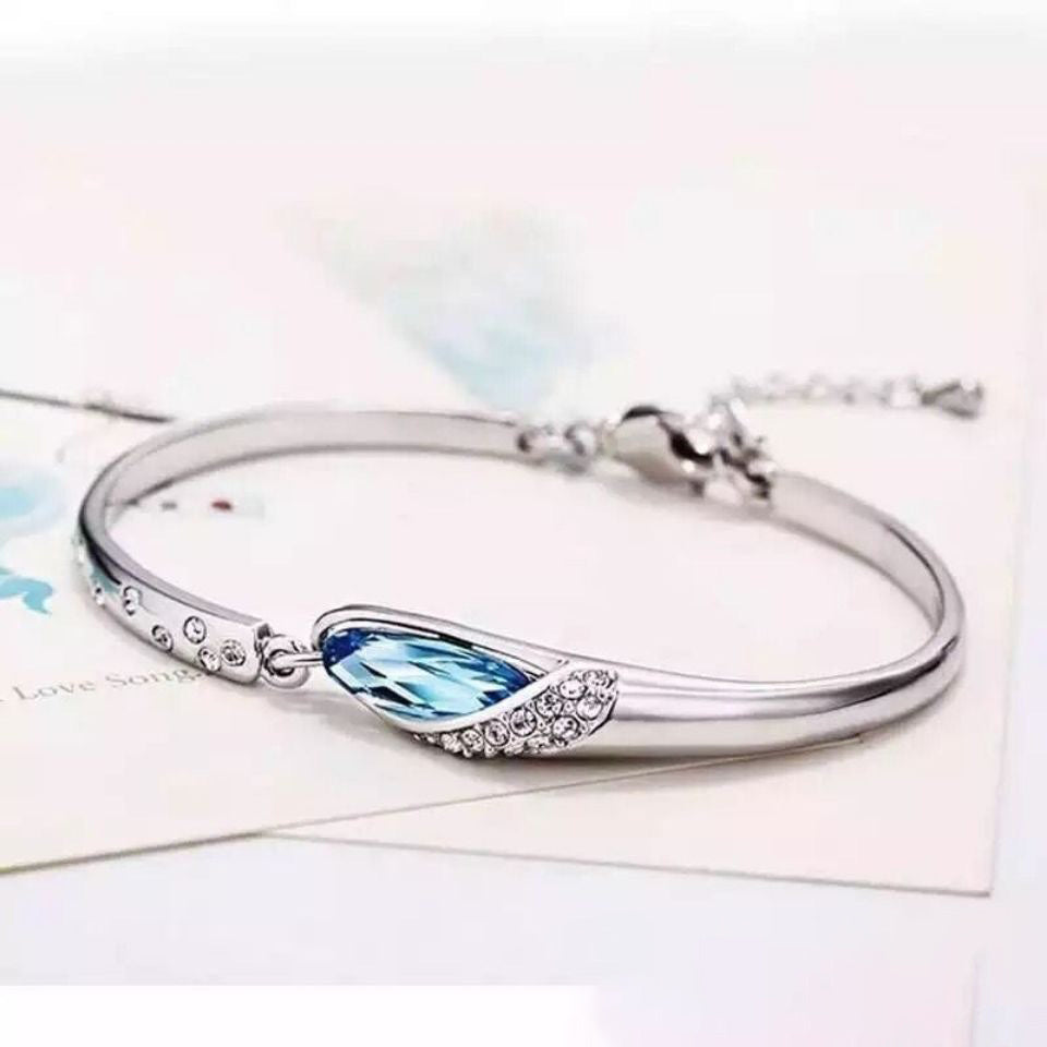 High Quality Blue Crystal Zircon Retro Bracelet