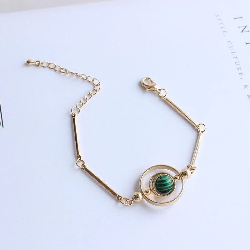 Peacock Natural Stone Bracelet