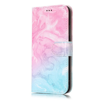 Leather Marble Flip Case – Fits iPhone 6 to 12 Series