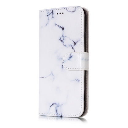 Leather Marble Flip Case – Fits iPhone 6 to 12 Series