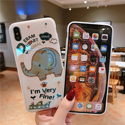 Shatter-Resistant Giraffe & Elephant Case – Compatible with Apple