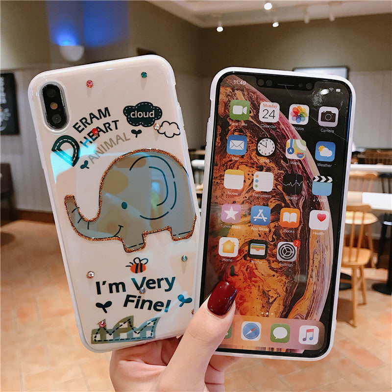 Shatter-Resistant Giraffe & Elephant Case – Compatible with Apple