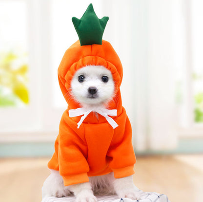 Cute Fruit Fleece Dog Hoodie