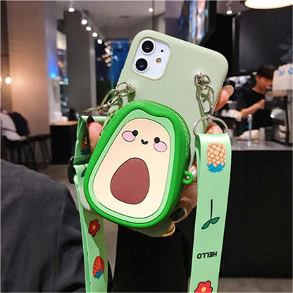 Cartoon silicone Wallet Case