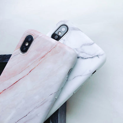 Luxury Marble Silicone Case – Fits iPhone 6 to XS Max