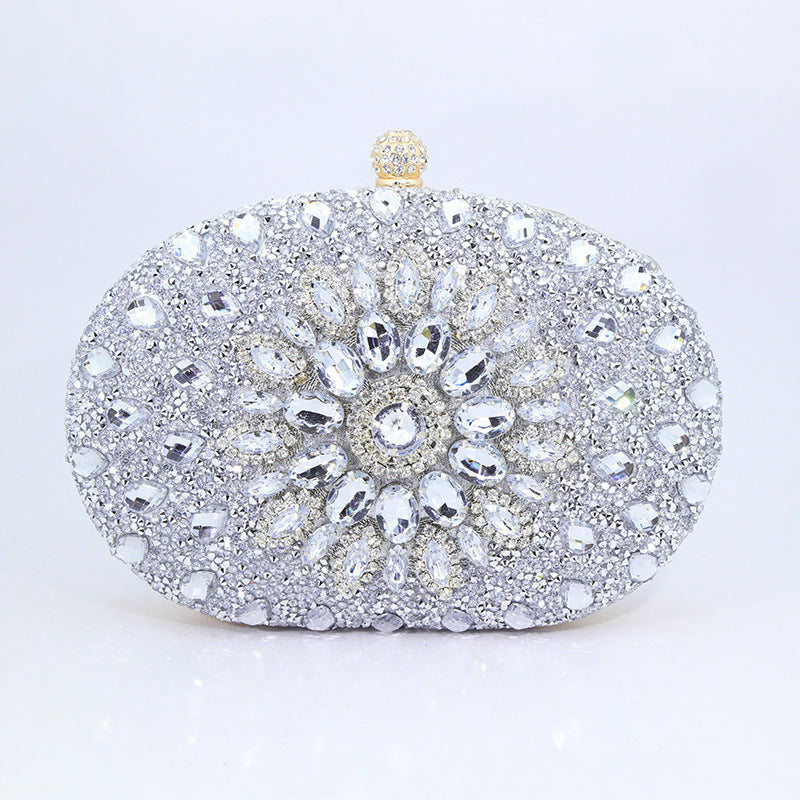 Sunflower Diamond Evening Bag – Women's Formal Handbag