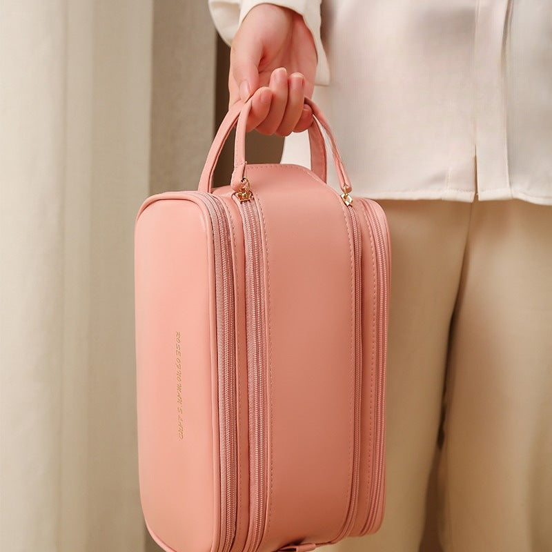 Three-Layer U-Shaped Cosmetic Bag