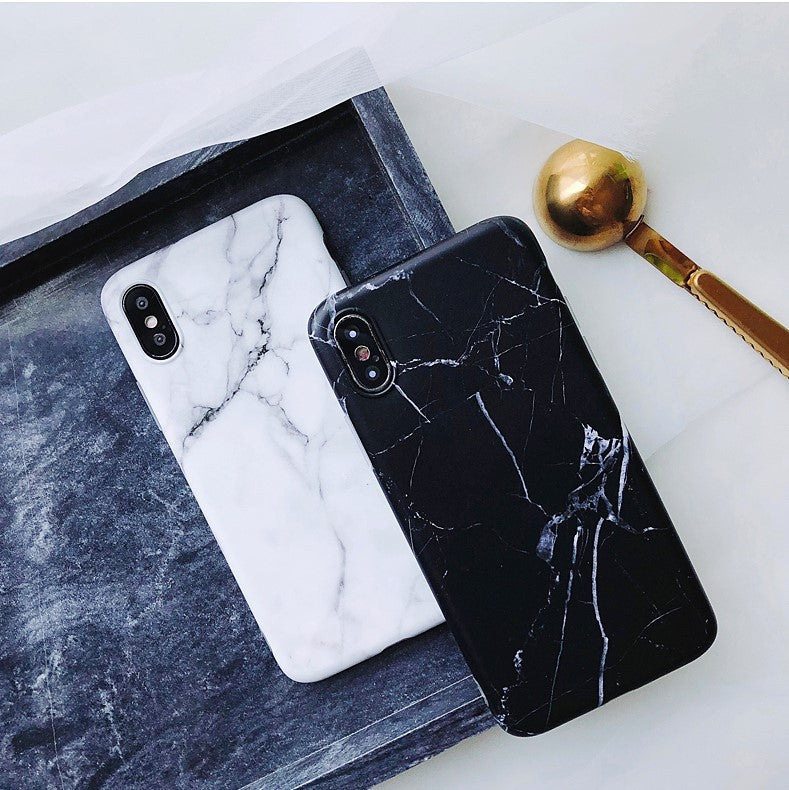 Luxury Marble Silicone Case – Fits iPhone 6 to XS Max