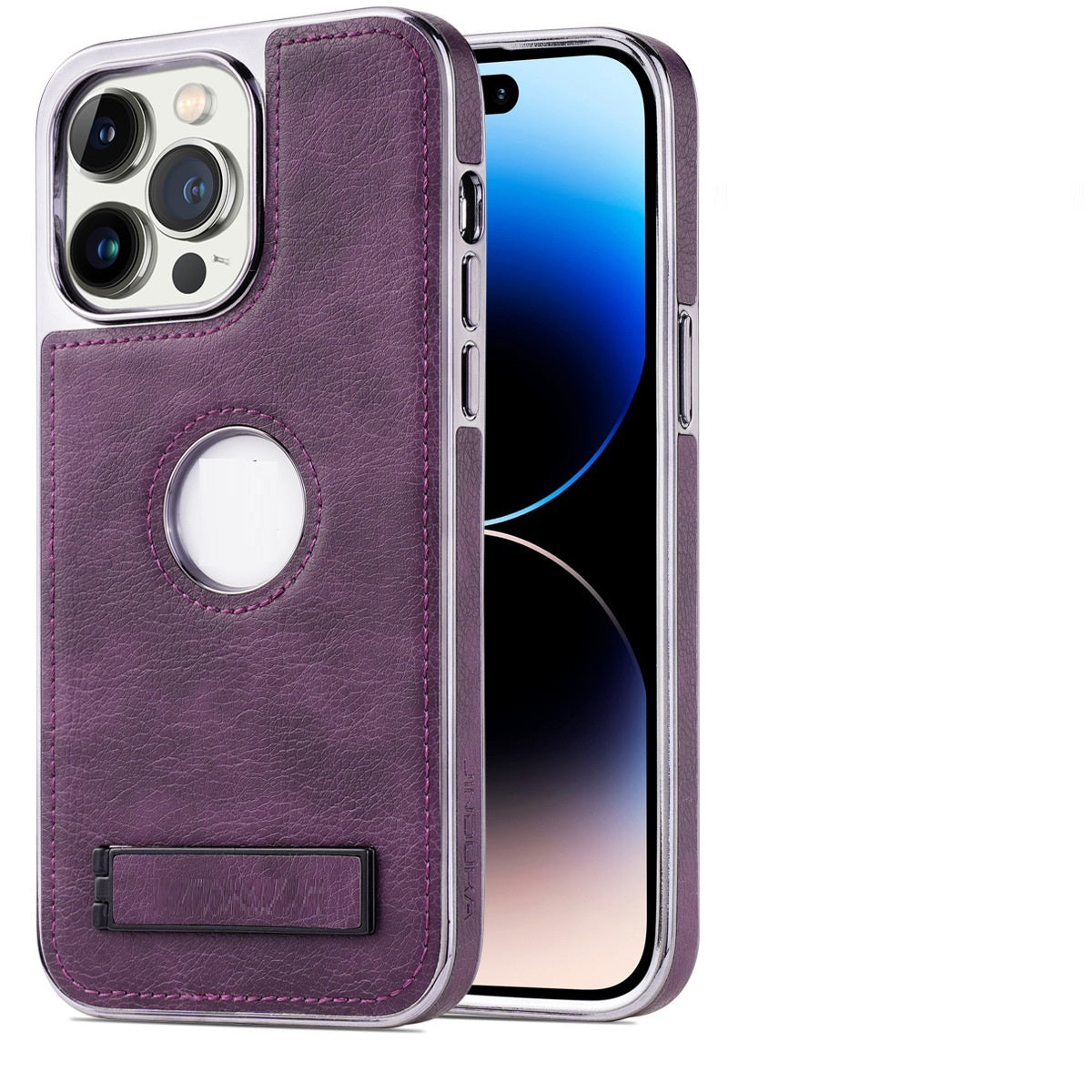 Premium Leather Bracket Phone Case – Drop-Resistant & All-Inclusive