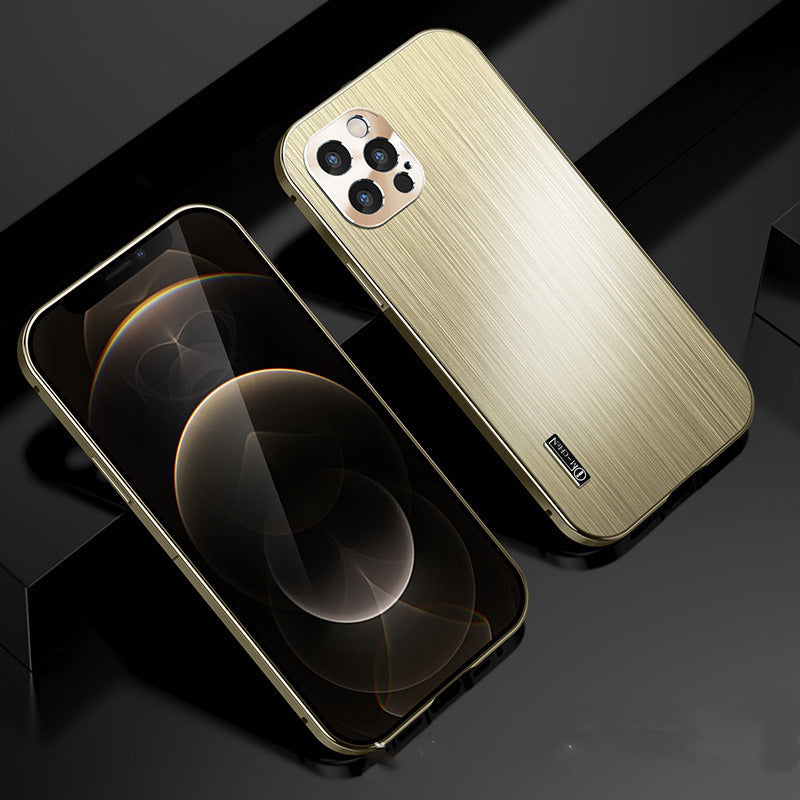 Metal Brushed Shatter-Resistant Phone Case