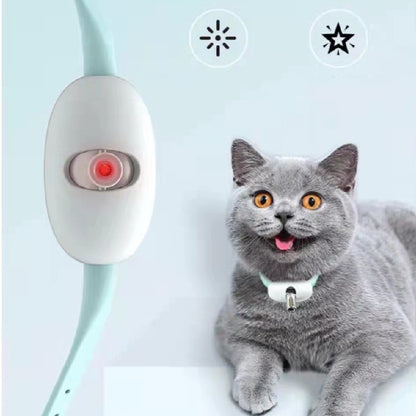 Automatic Smart Laser Cat Toy Collar - USB Rechargeable Interactive Kitten Trainer