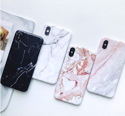 Luxury Marble Silicone Case – Fits iPhone 6 to XS Max