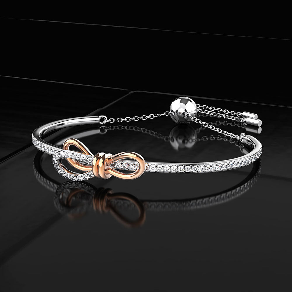 S925 Sterling Silver Bow Bracelet – Factory Direct Supply