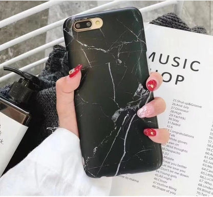 Luxury Marble Silicone Case – Fits iPhone 6 to XS Max