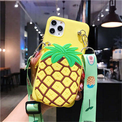 Cartoon silicone Wallet Case