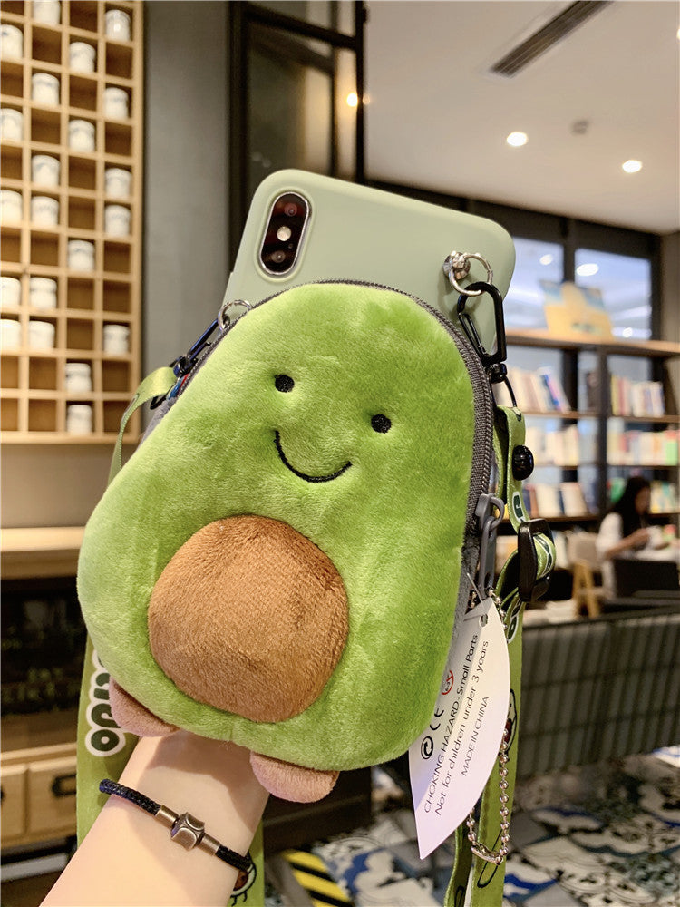 Autumn and winter avocado phone case